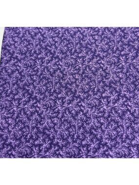 Purple Cotton Fat Quarter 18x22" Fabric Sewing Quilting Craft Fern-Like Pattern